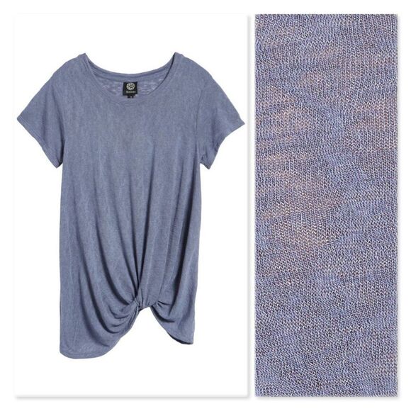 Bobeau Jessica Twist Hem Slub Tee sz XXS - Picture 3 of 13